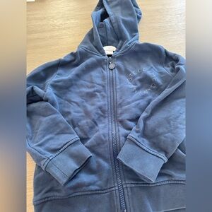 Stella McCartney Kids Navy Blue Zip-Up Hoodie‎